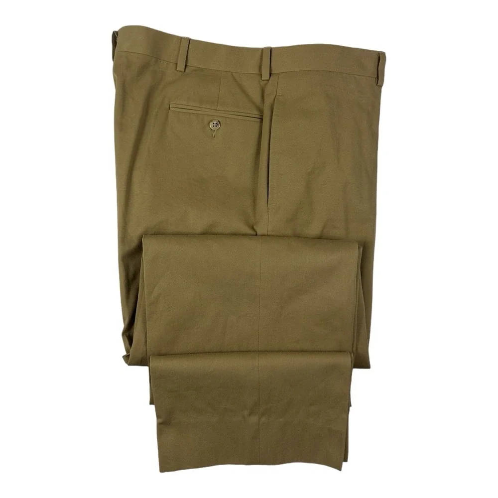 Polo Ralph Lauren X Corneliani Brown Cotton Chino Pant Mens 40X32 Italy